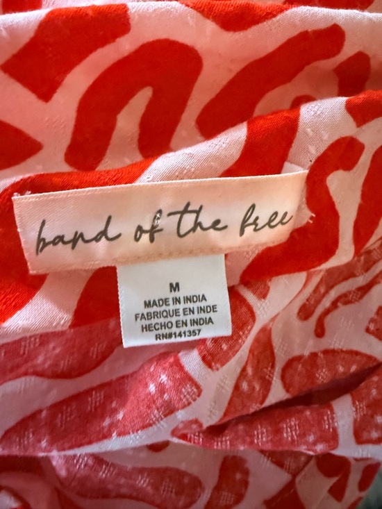 Red Patterned Slip Maxi Dress - Picture 6 of 6